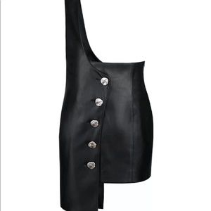 Devil Beauty Faux Leather Skirt